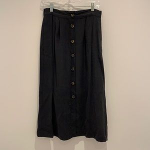 Zara button down midi skirt